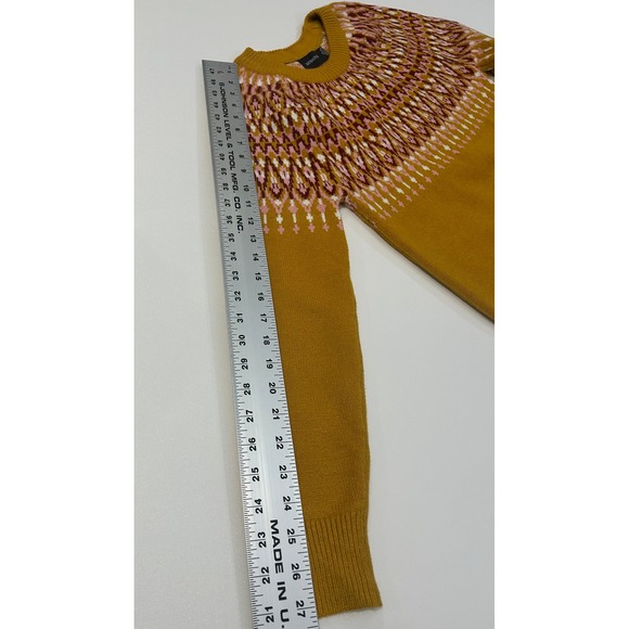 Minkpink Fair Isle Sweater Crew Neck Colorful Size XS - Picture 9 of 9